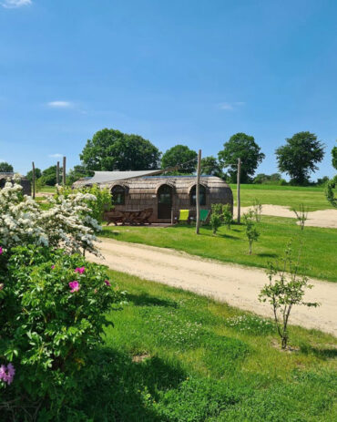 Modernes Mobilheim auf dem Campingplatz am Belauer See – komfortable Unterkunft für den Familienurlaub mitten im Grünen in Schleswig-Holstein.